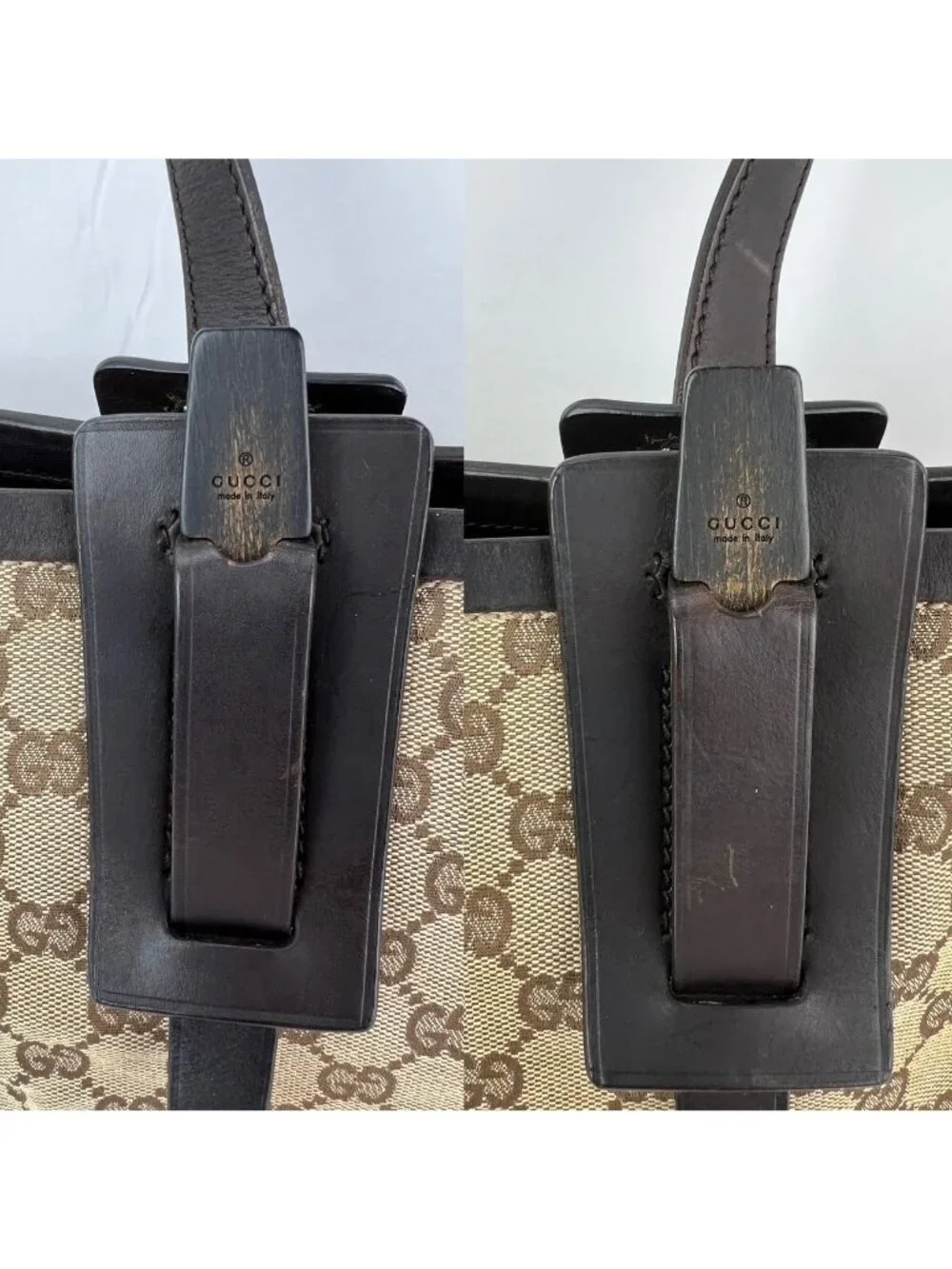 Gucci GG Canvas Dark Brown Tote